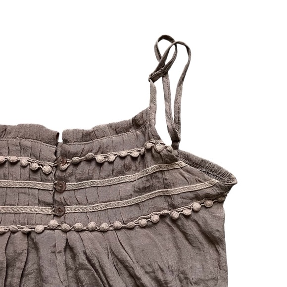 Faded Brown Boho Neutral Camisole Size L - Picture 3 of 6